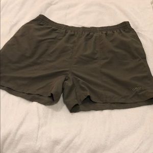 Orvis swim shorts - large; olive green